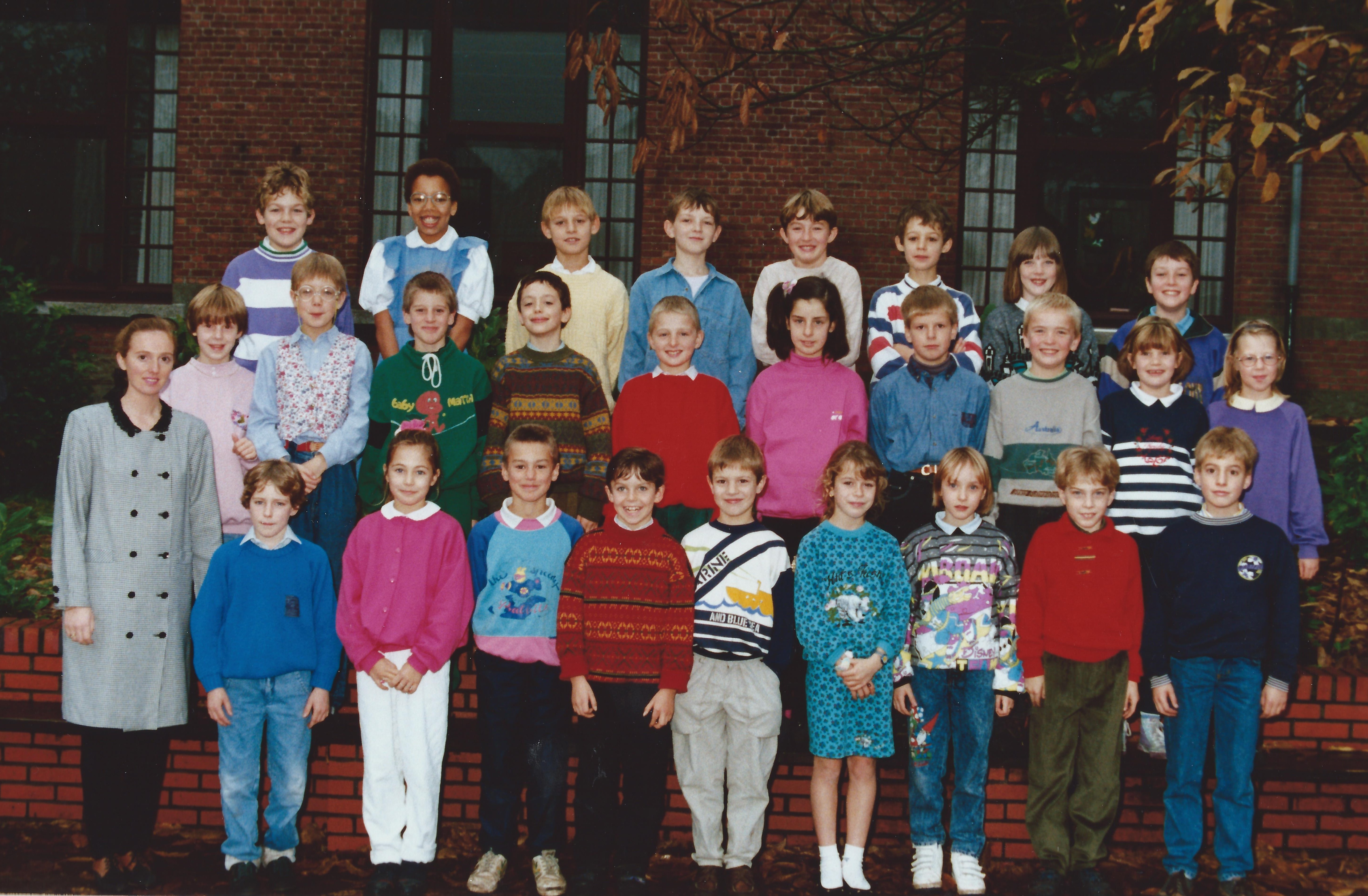 1990-1991 klasfoto 4e leerjaar Erna Renders,Sint Martinusschool, Vrije Gesubsidieerde School, Lindedreef 18.jpg