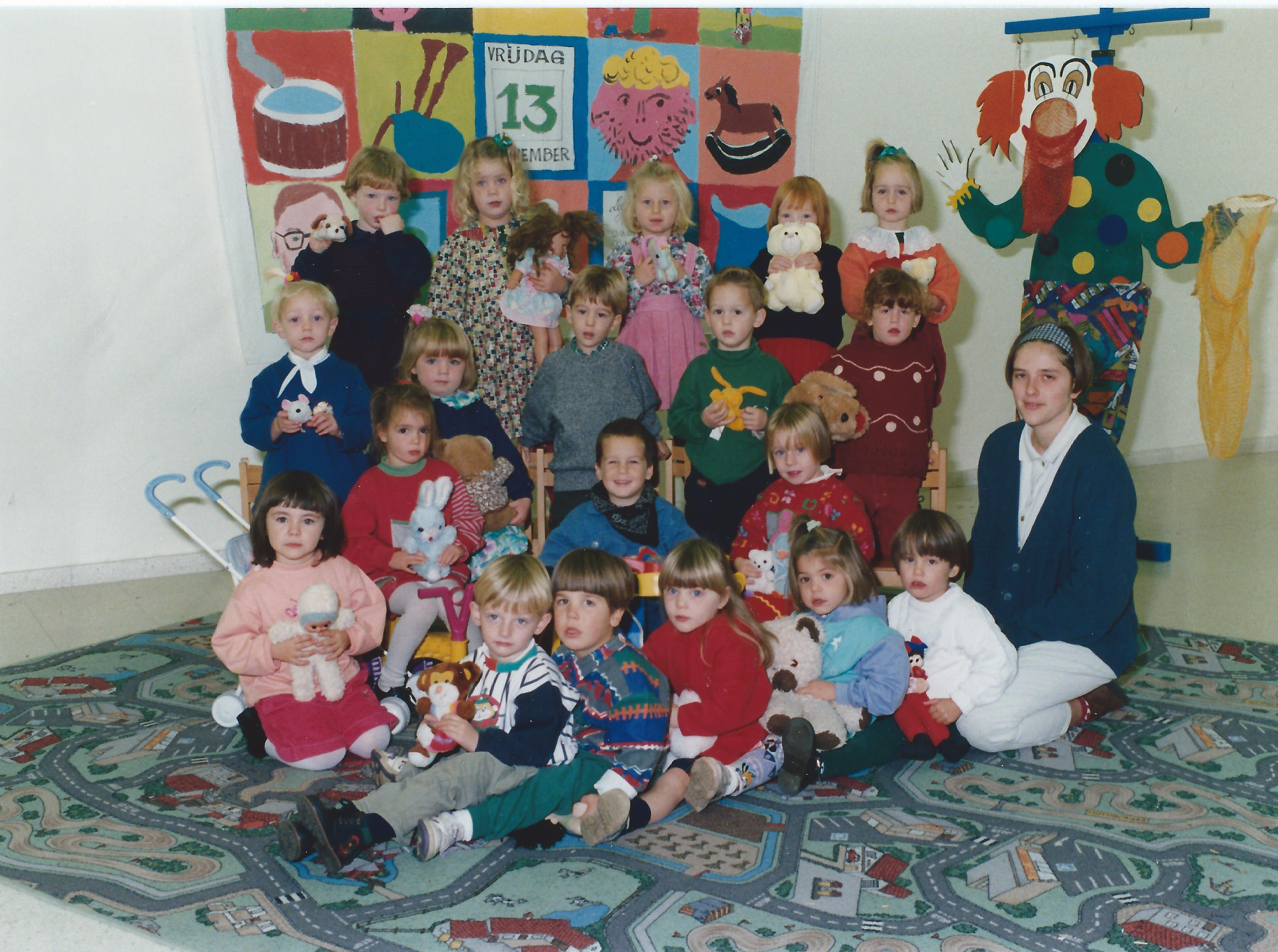 1993-1994 klasfoto 2e kleuterklas Ann Goormans,Sint Martinusschool, Vrije Gesubsidieerde School, Lindedreef 18.jpg