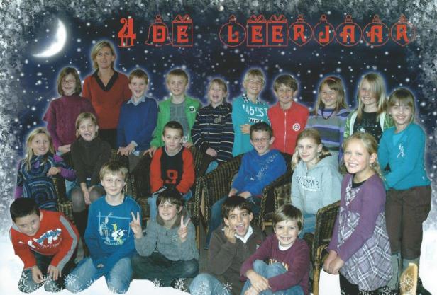 2010-2011 klasfoto kalender 4e leerjaar Karin Keysers, Pierenbos Gemeenteschool Lindedreef 18.jpg